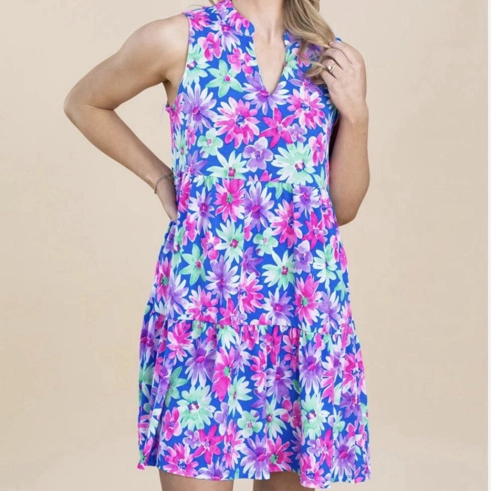 NWT Floral Tiered Sleeveless Dress